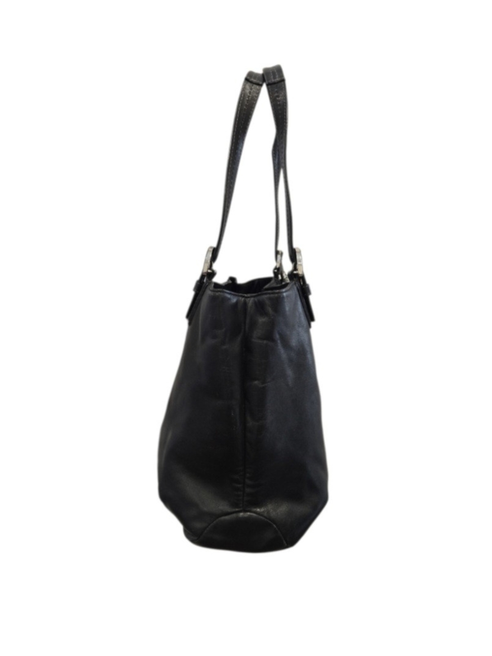 Coach Soho North/South Black Leather Shoulder Bag - Picture 3 of 16